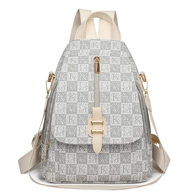 Rucsac damă cu imprimeu geometric modern 1