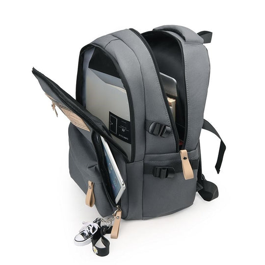 Rucsac pentru laptop cu design ergonomic și compartimente multiple pentru femei 3