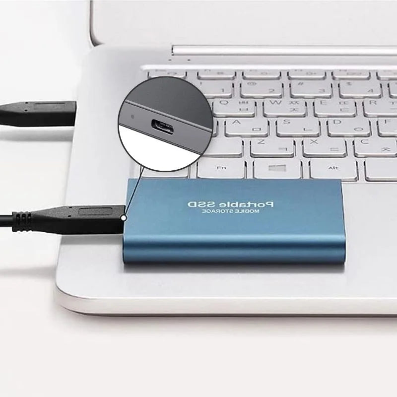 SSD extern portabil din aluminiu, 1TB-30TB, rezistent la șocuri și apă 6