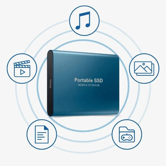 SSD extern portabil din aluminiu, 1TB-30TB, rezistent la șocuri și apă 7