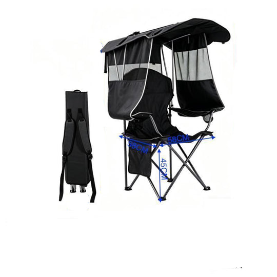 Scaun pliabil cu parasolar pentru exterior 0