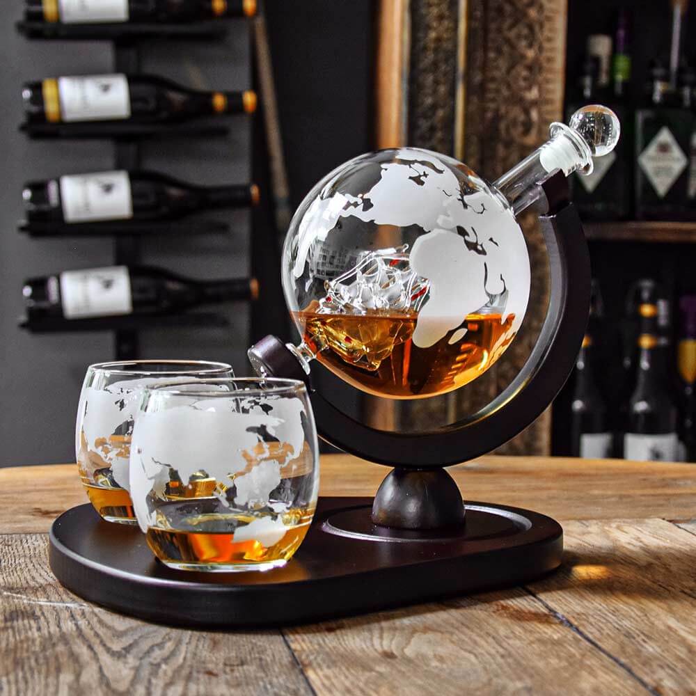 Set Decantor Pentru Whiskey Globe