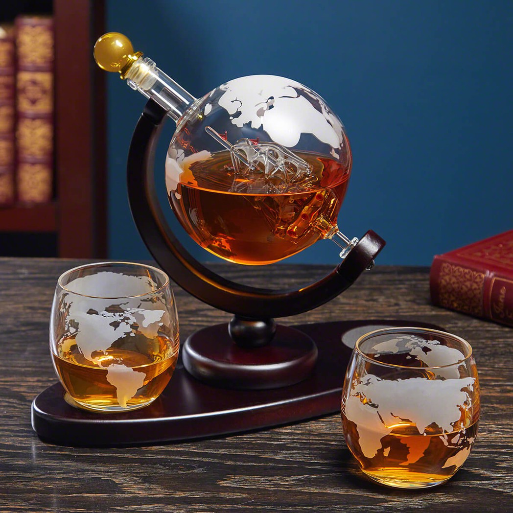 Set Decantor Pentru Whiskey Globe