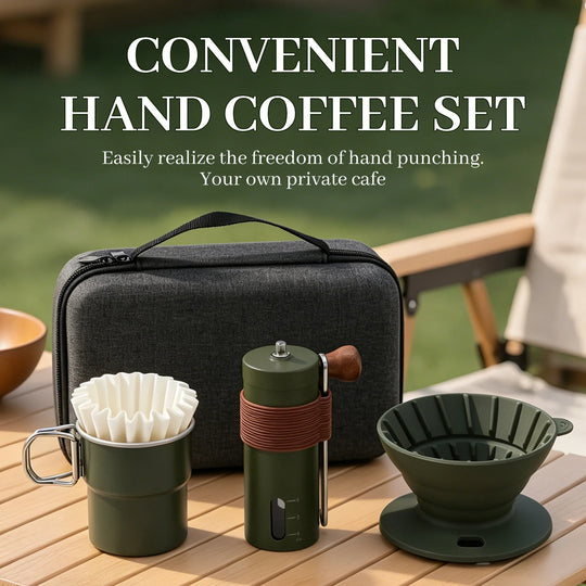 Set Cadou Preparare Cafea Pour-Over 14-15 Piese Compact și Modern 2