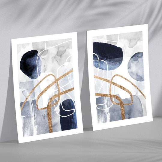 Set Cadre Artă Abstractă pentru Decorare 2