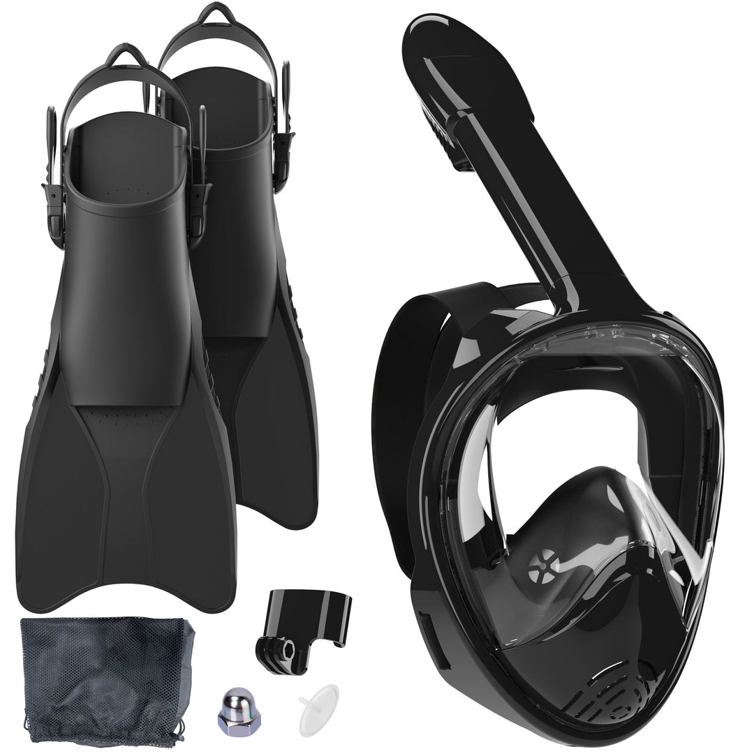 Set Snorkeling cu Mască Integrală și Aripioare pentru Bărbați și Femei 1