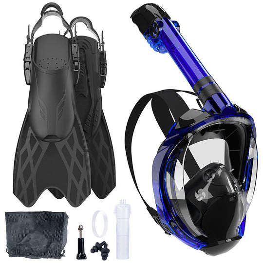Set Snorkeling pentru Bărbați cu Mască Integrală și Aripioare Flexibile 3