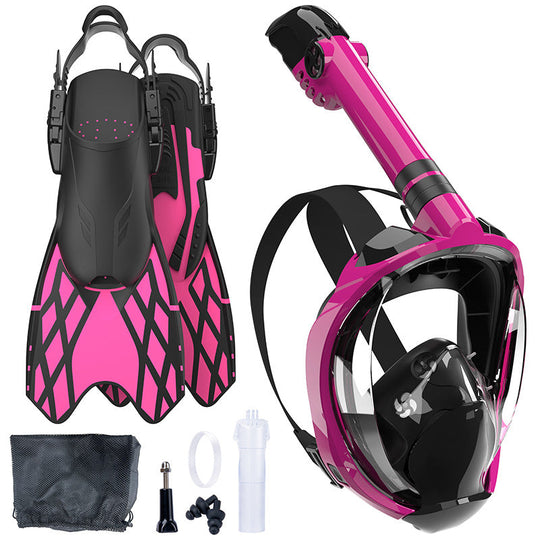 Set Snorkeling pentru Bărbați cu Mască Integrală și Aripioare Flexibile 6