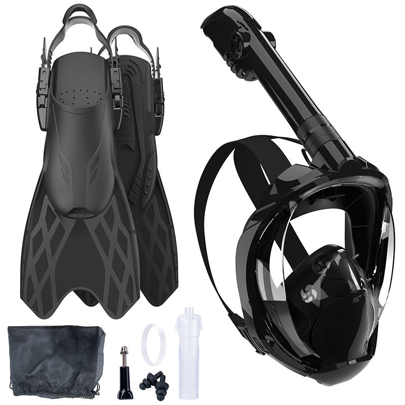 Set Snorkeling pentru Bărbați cu Mască Integrală și Aripioare Flexibile 7