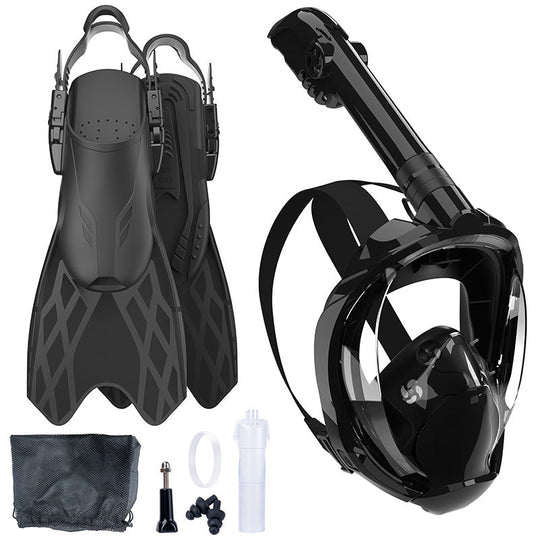 Set Snorkeling pentru Bărbați cu Mască Integrală și Aripioare Flexibile 7