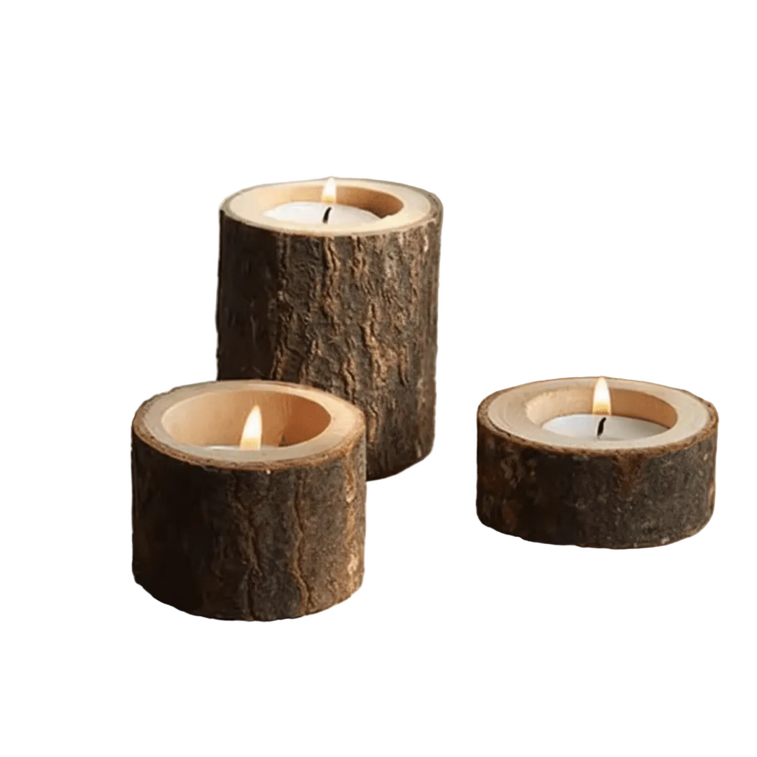 Set Suport Rustic pentru Decor Interior - 3 Dimensiuni pentru Atmosferă Primitoare 0