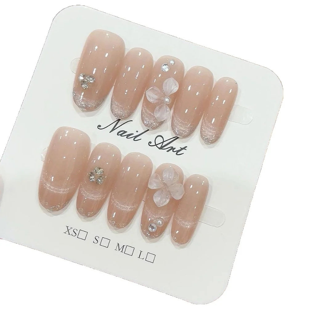 Set Unghii cu Imprimeu Floral pentru Femei 2