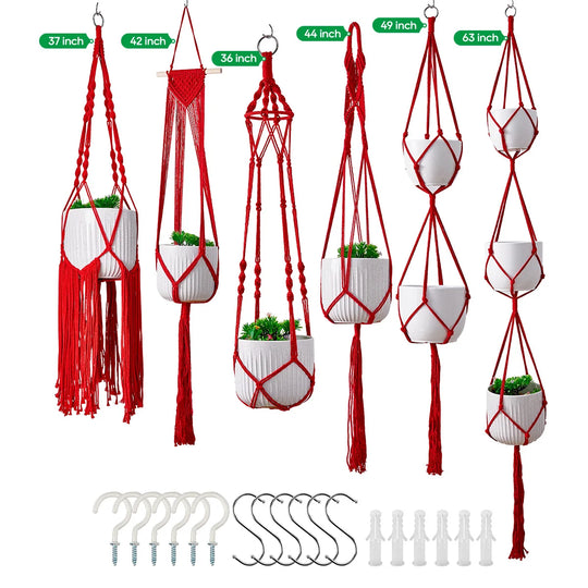 Set cuiere plante Macramé pentru decor interior 0