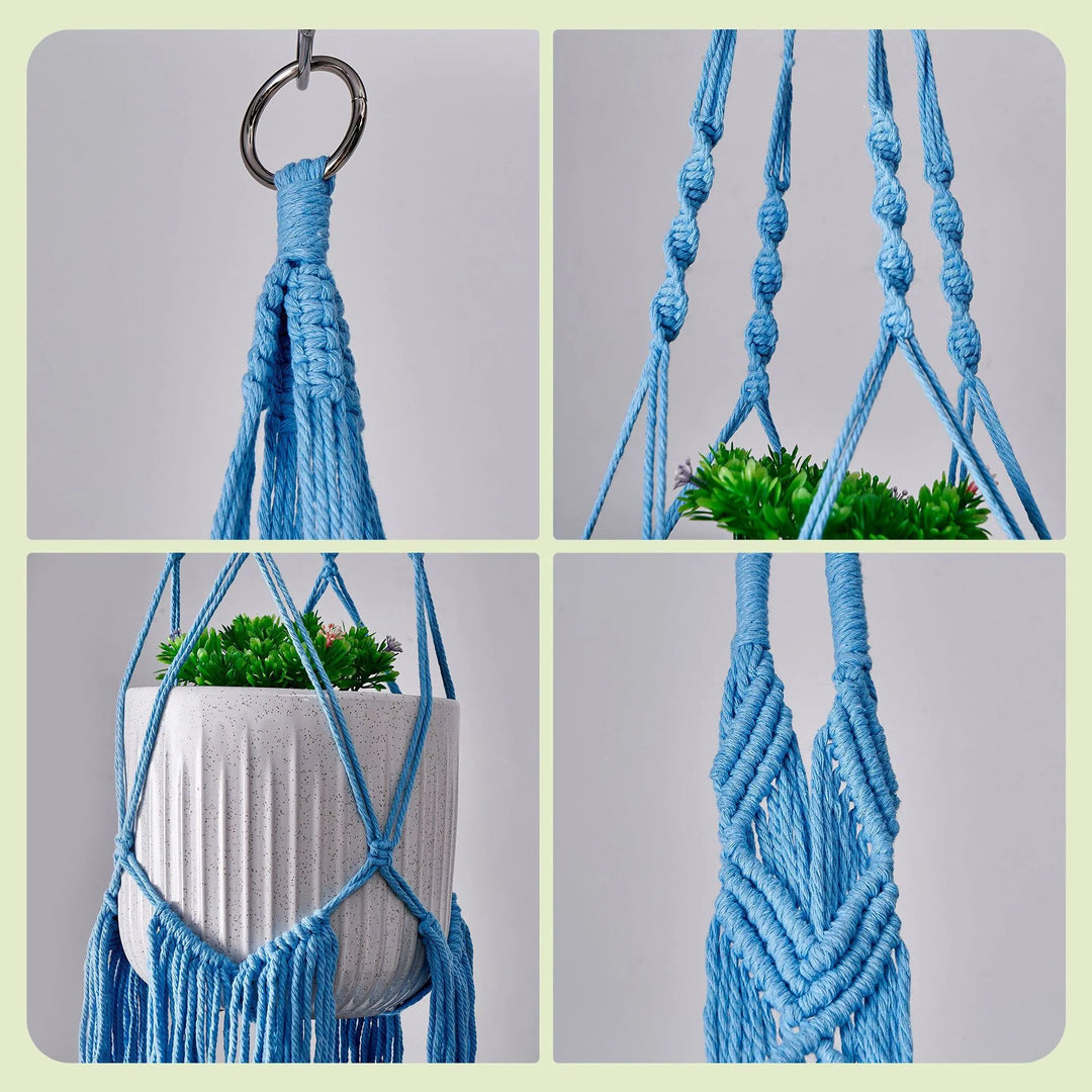 Set cuiere plante Macramé pentru decor interior 4