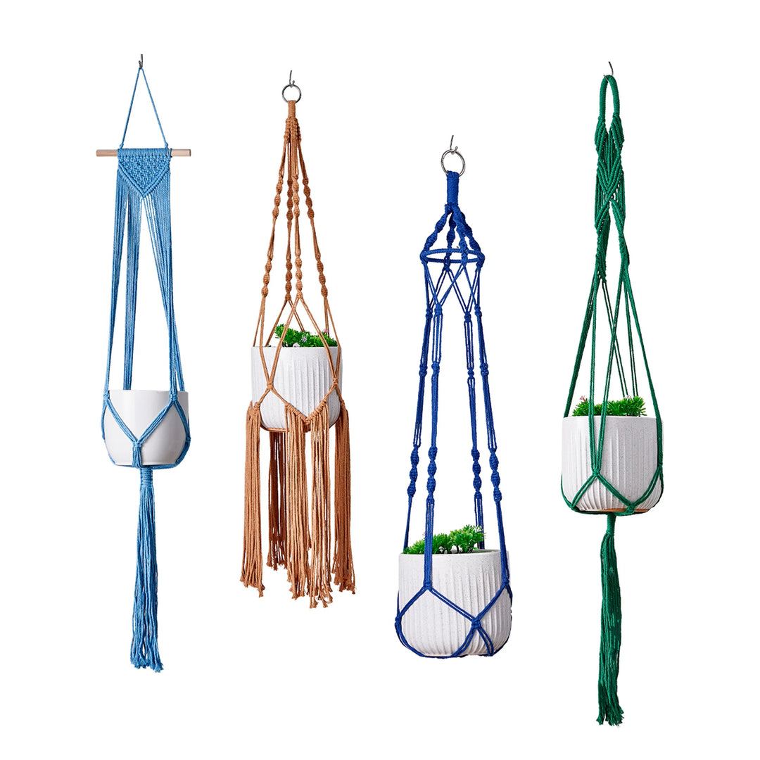 Set cuiere plante Macramé pentru decor interior 5