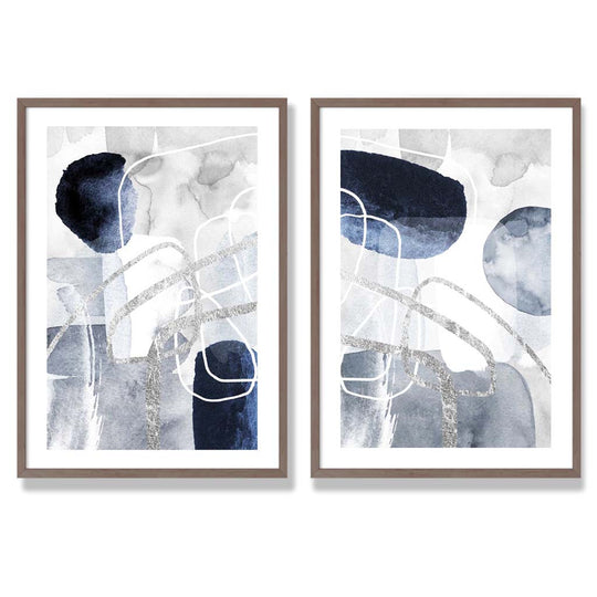 Set de 2 Imprimeuri Artistice Abstracte pentru Decorare 7