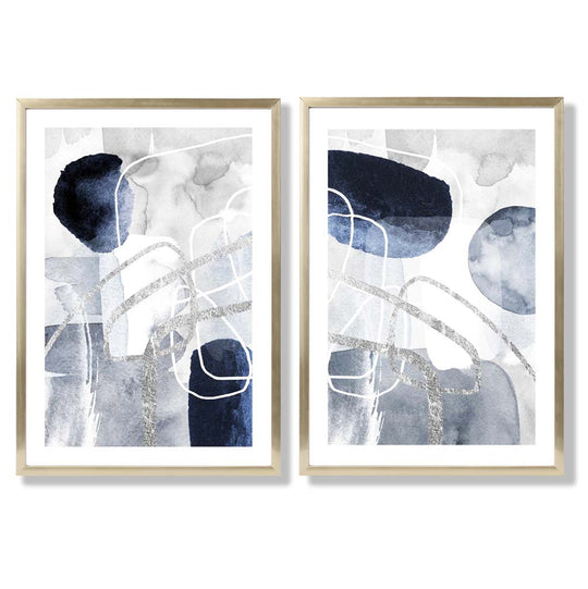 Set de 2 Imprimeuri Artistice Abstracte pentru Decorare 8