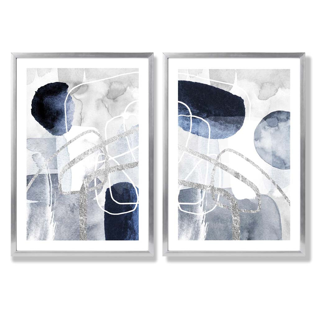 Set de 2 Imprimeuri Artistice Abstracte pentru Decorare 9