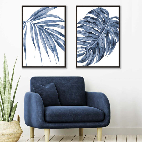 Set de 2 Imprimeuri Artistice Acuarelă Monstera pentru Decor 1