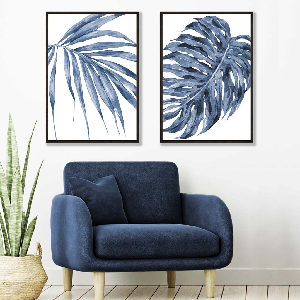 Set de 2 Imprimeuri Artistice Acuarelă Monstera pentru Decor Interior 1