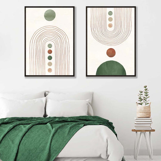 Set de 2 Imprimeuri Artistice Arcade Boho Decorativ 1