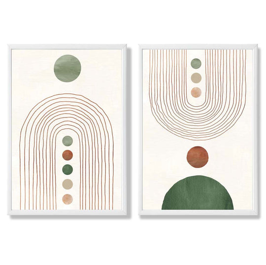 Set de 2 Imprimeuri Artistice Arcade Boho Decorativ 2