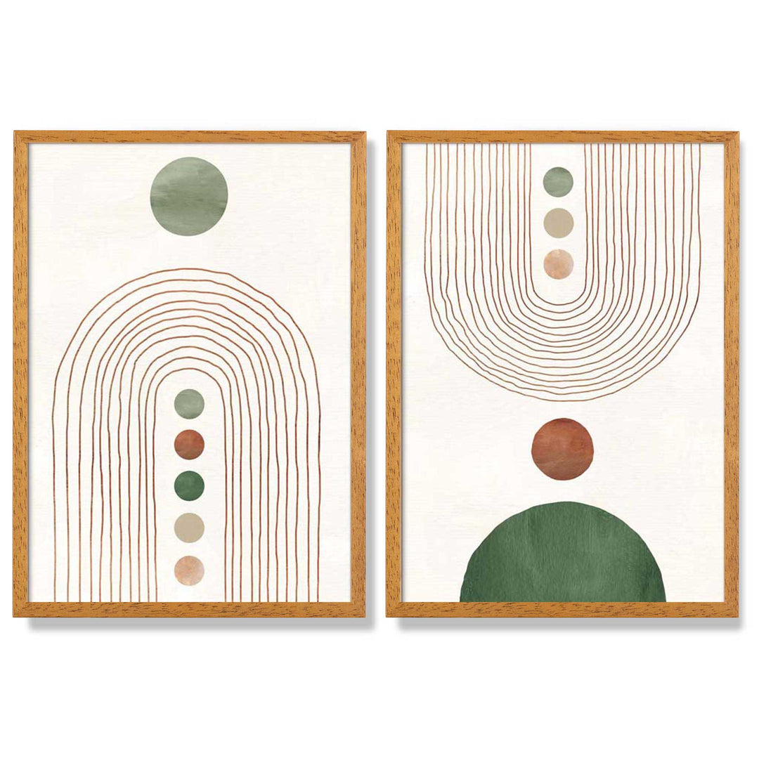 Set de 2 Imprimeuri Artistice Arcade Boho Decorativ 3
