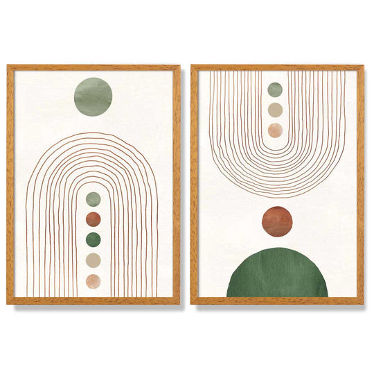 Set de 2 Imprimeuri Artistice Arcade Boho Decorativ 3