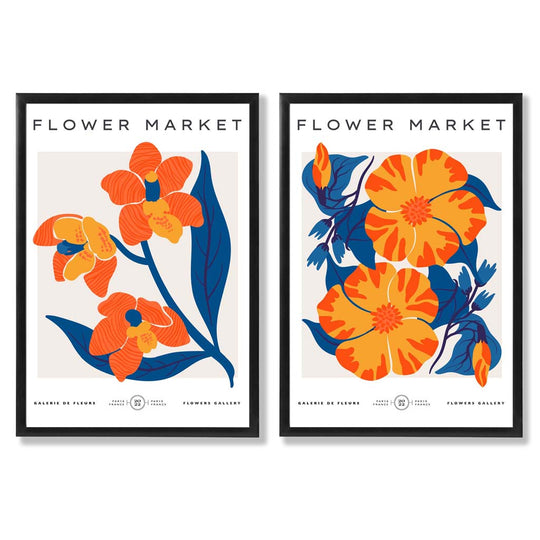 Set de 2 Imprimeuri Artistice Primăvara pentru Acasă Decorativ 0