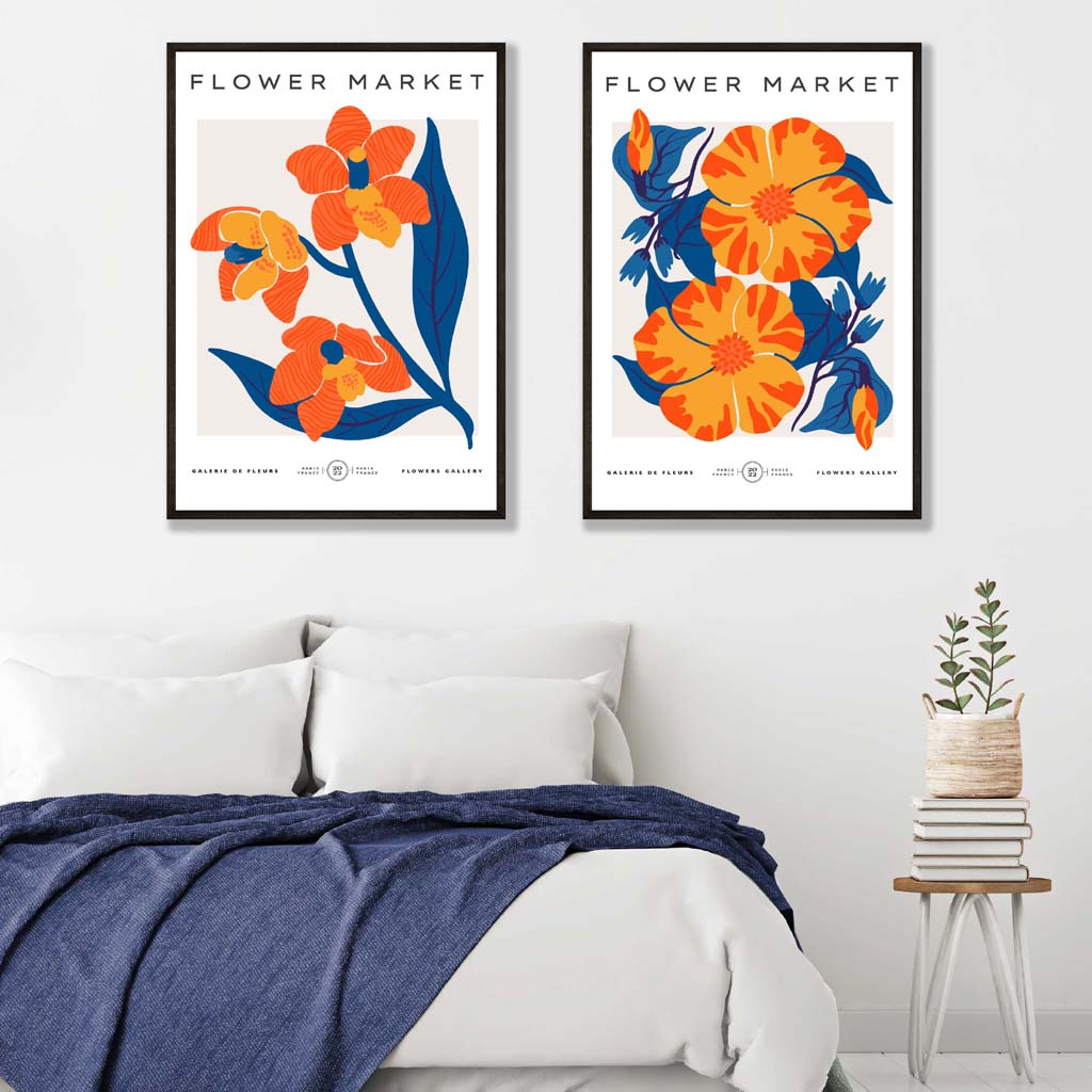 Set de 2 Imprimeuri Artistice Primăvara pentru Acasă Decorativ 1