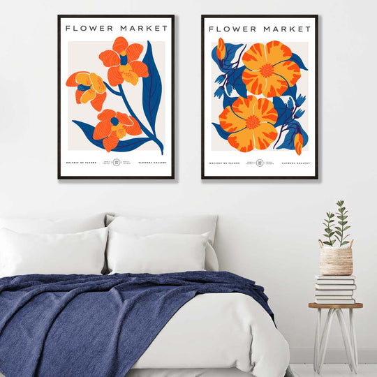 Set de 2 Imprimeuri Artistice Primăvara pentru Acasă Decorativ 1
