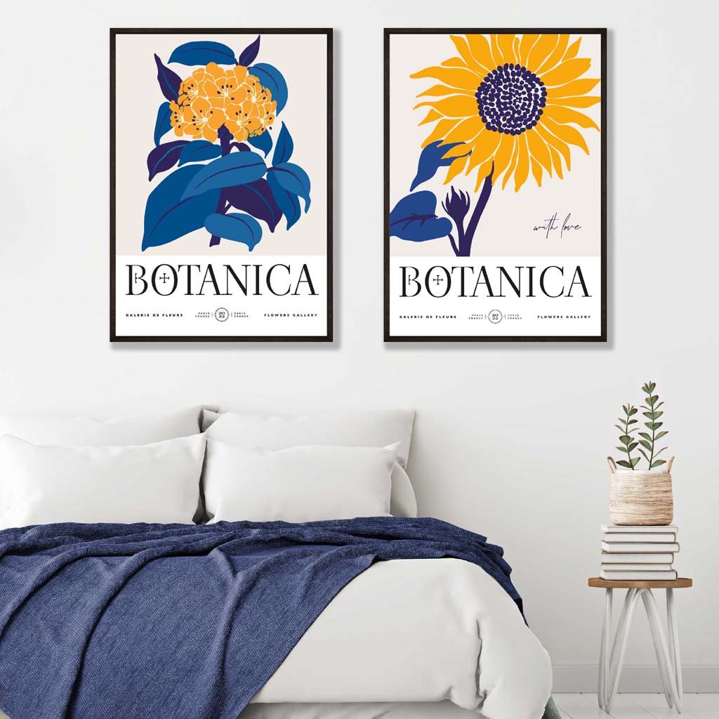 Set de 2 Imprimeuri Artistice cu Floarea Soarelui 1