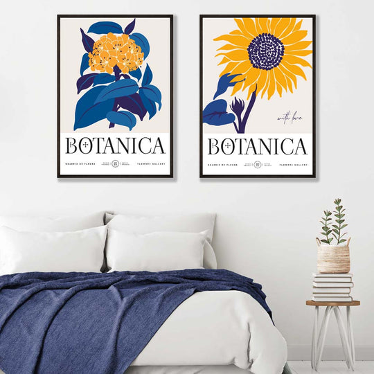 Set de 2 Imprimeuri Artistice cu Floarea Soarelui 1