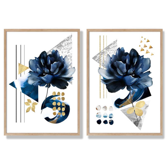 Set de 2 Imprimeuri Artistice cu Flori Contemporane 6