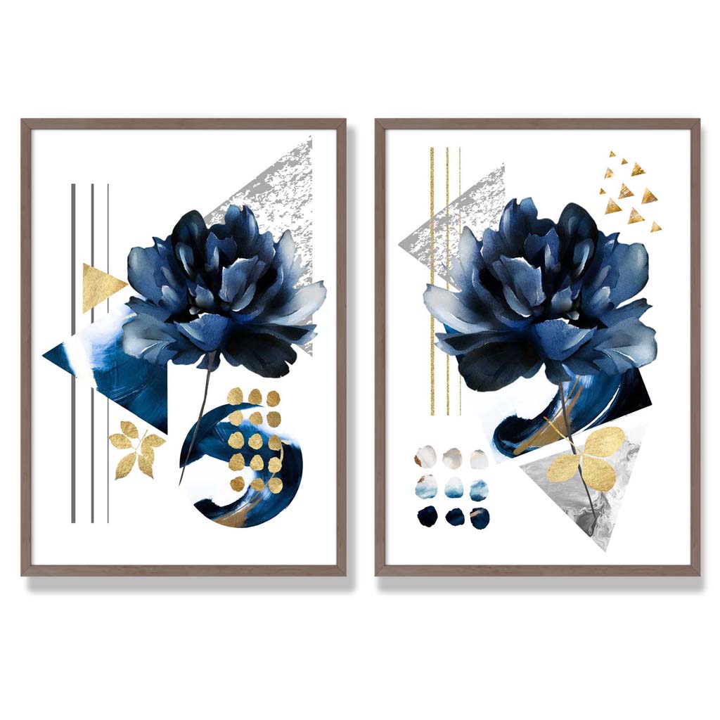 Set de 2 Imprimeuri Artistice cu Flori Contemporane 7