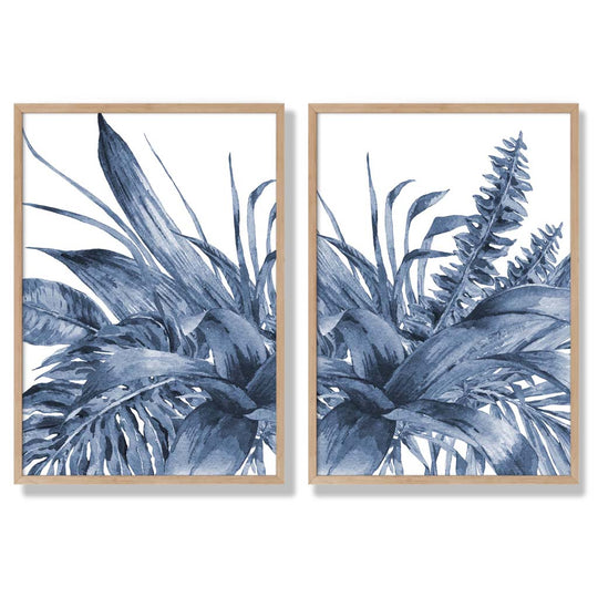 Set de 2 Imprimeuri Artistice cu Frunze Tropicale pentru Decor Interior 6