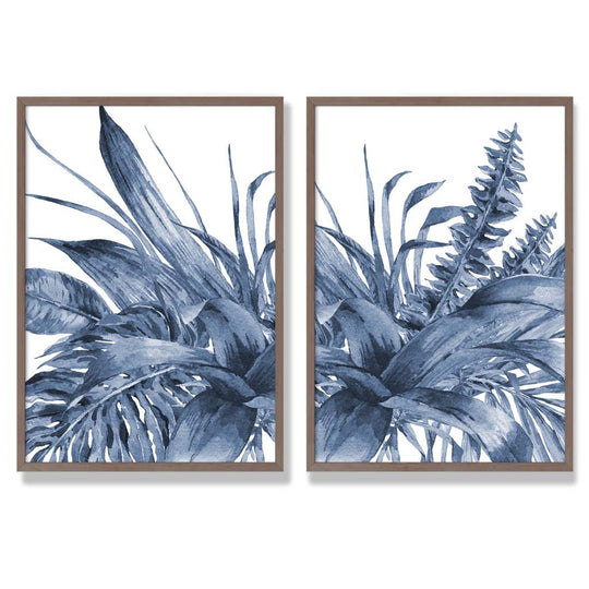 Set de 2 Imprimeuri Artistice cu Frunze Tropicale pentru Decor Interior 7