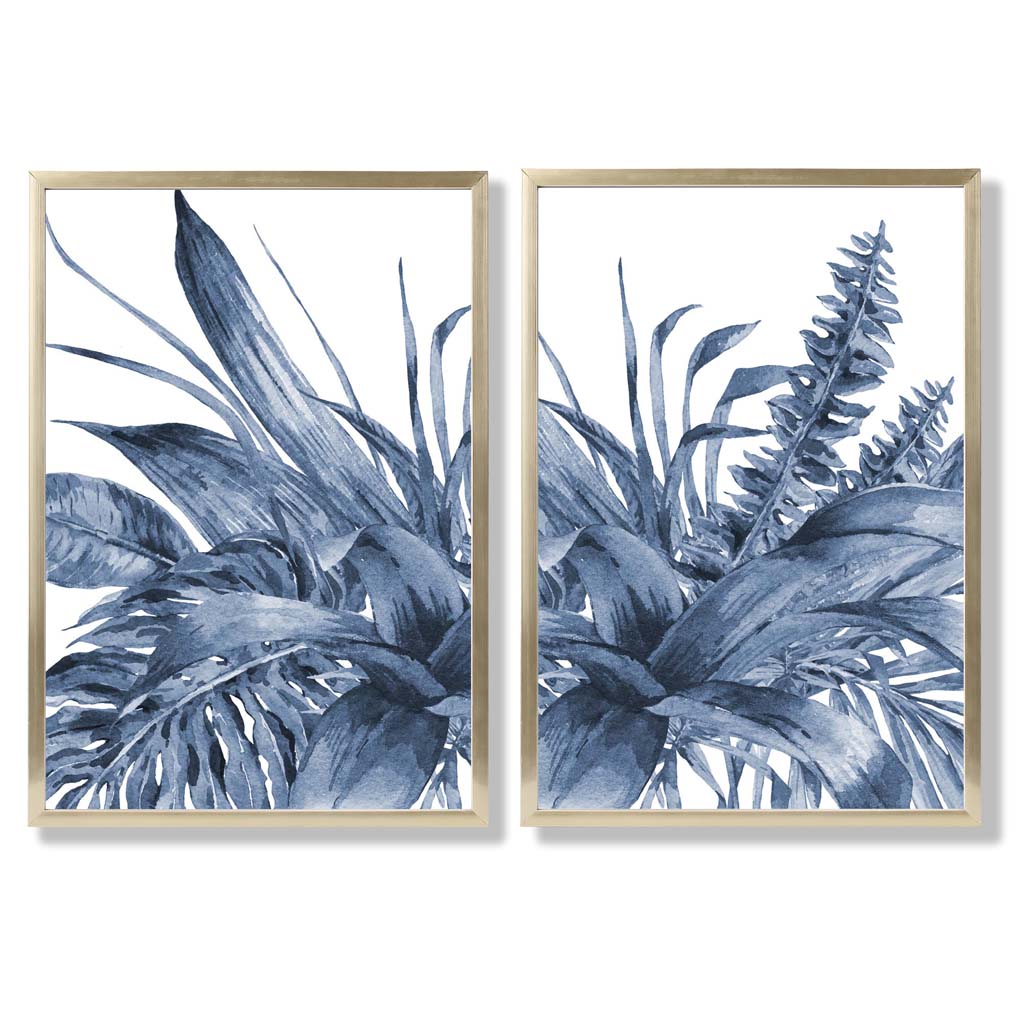 Set de 2 Imprimeuri Artistice cu Frunze Tropicale pentru Decor Interior 8