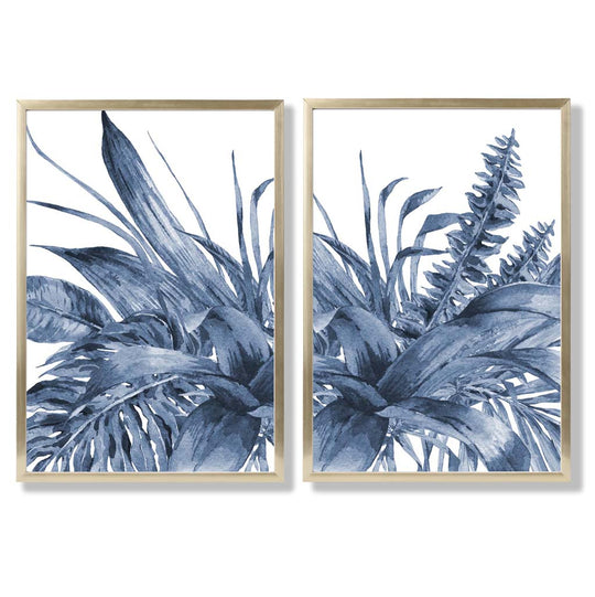 Set de 2 Imprimeuri Artistice cu Frunze Tropicale pentru Decor Interior 8