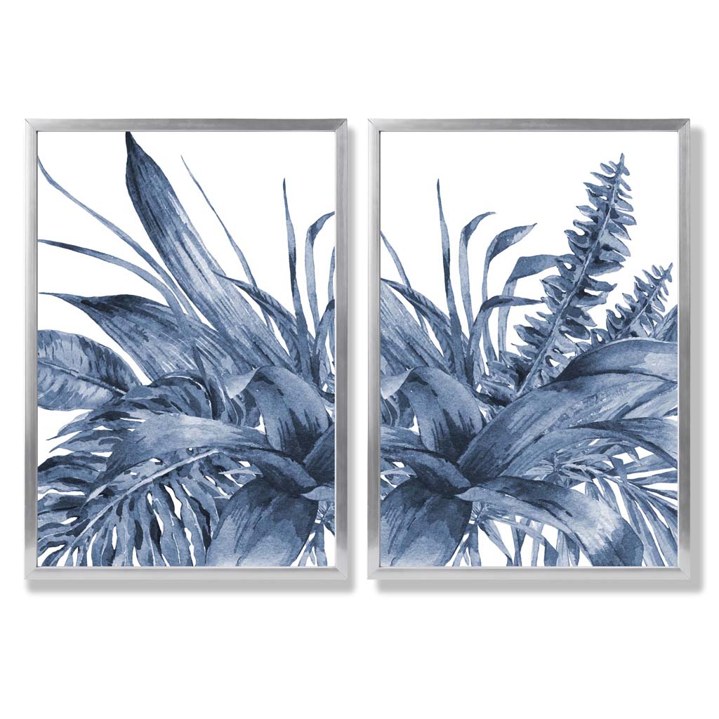 Set de 2 Imprimeuri Artistice cu Frunze Tropicale pentru Decor Interior 9
