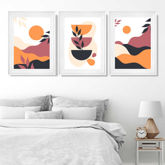 Set de 3 Imprimeuri Artistice Boho pentru Decor Interior 1