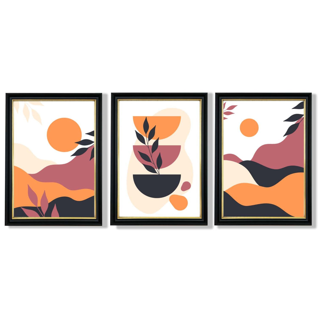 Set de 3 Imprimeuri Artistice Boho pentru Decor Interior Vibrant 13