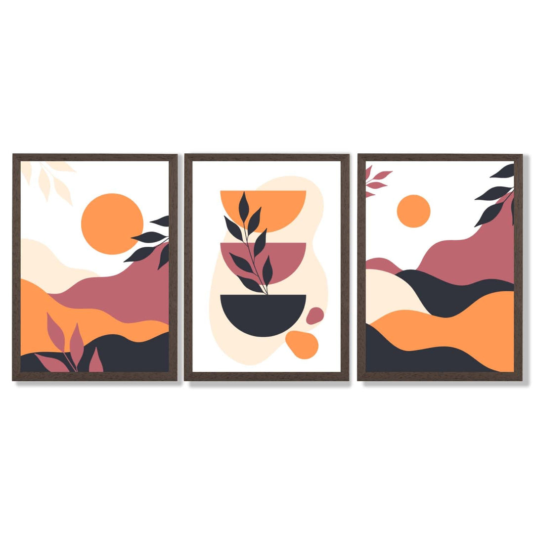 Set de 3 Imprimeuri Artistice Boho pentru Decor Interior Vibrant 14