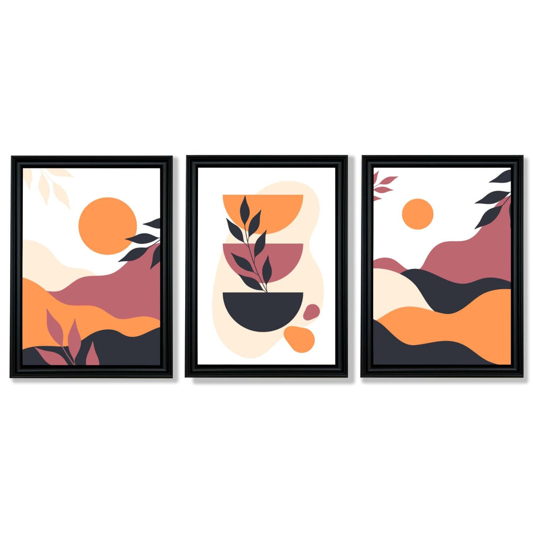 Set de 3 Imprimeuri Artistice Boho pentru Decor Interior Vibrant 16