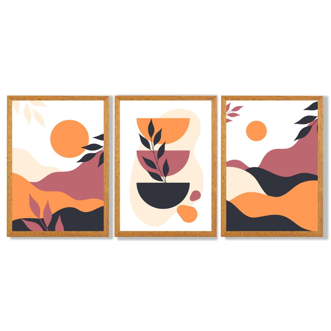 Set de 3 Imprimeuri Artistice Boho pentru Decor Interior Vibrant 7