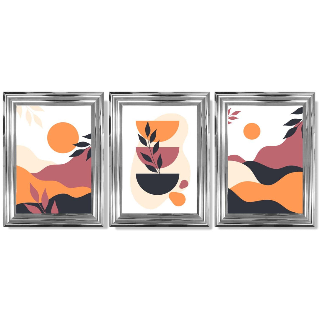 Set de 3 Imprimeuri Artistice Boho pentru Decor Interior Vibrant 9