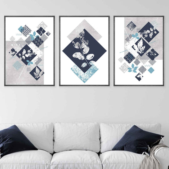 Set de 3 Imprimeuri Florale Abstracte pentru Decorare Modernă 2