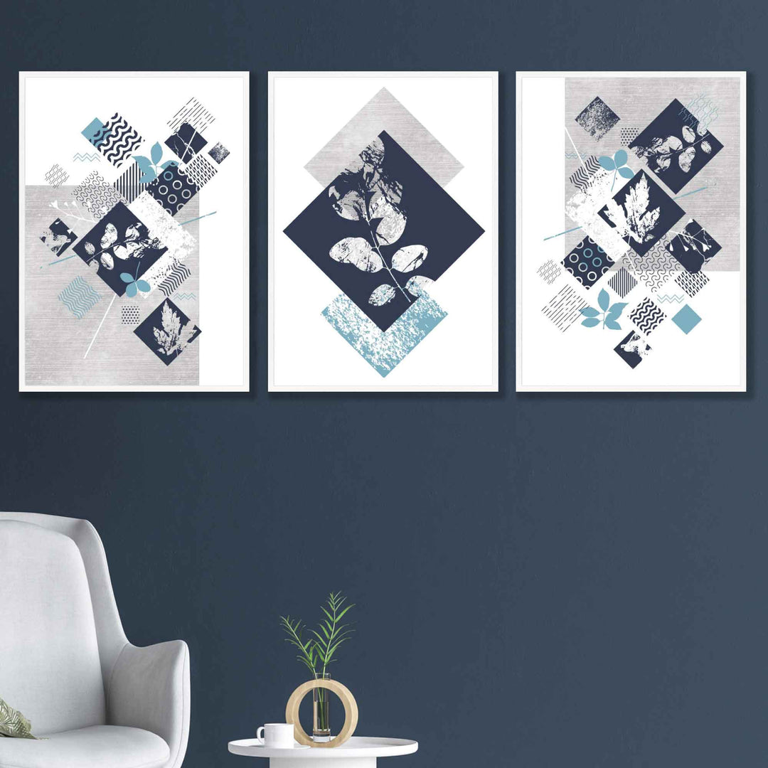 Set de 3 Imprimeuri Florale Abstracte pentru Decorare Modernă 5