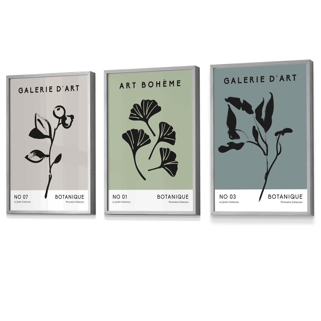 Set de 3 Imprimeuri de Artă pentru Perete Stil Boho Minimalist 5