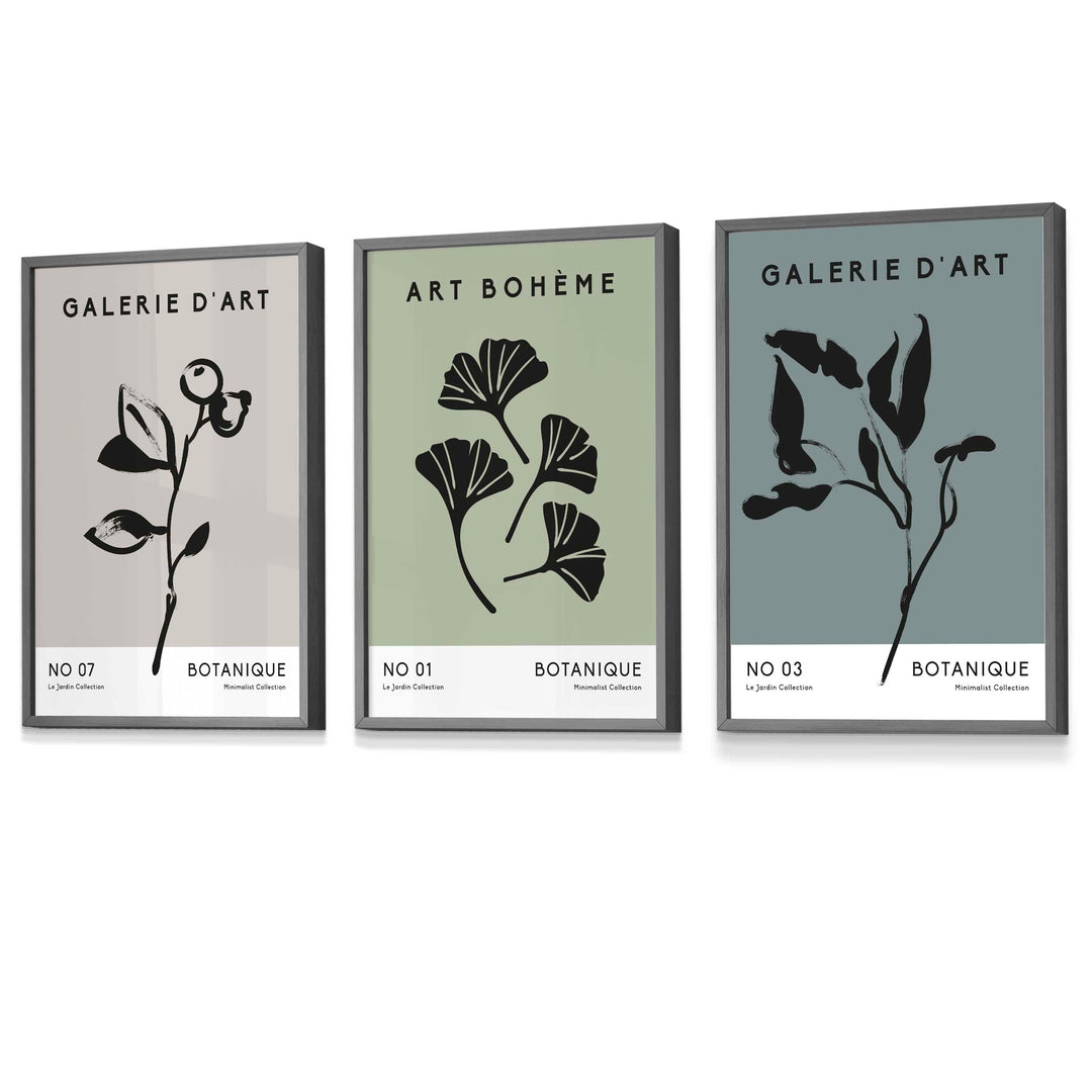 Set de 3 Imprimeuri de Artă pentru Perete Stil Boho Minimalist 6